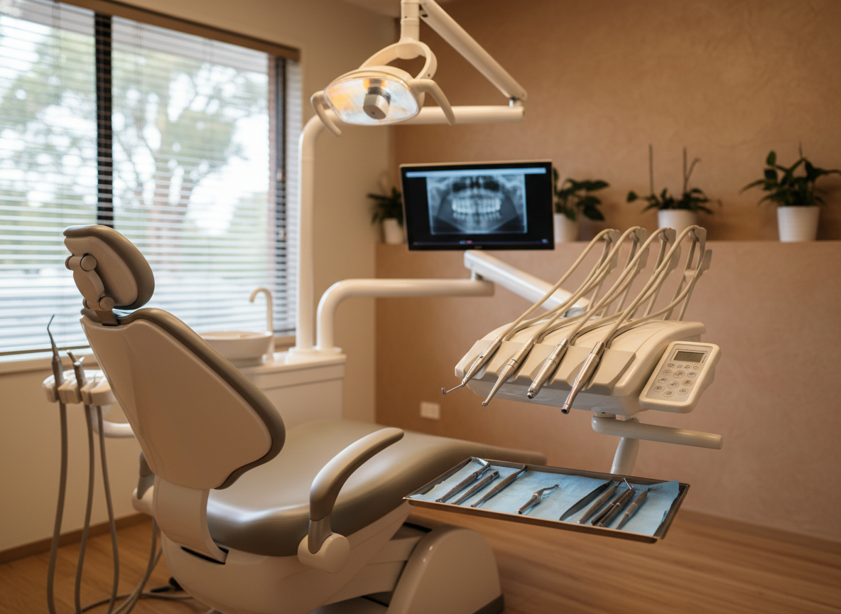 Modern dental treatment room at Kippax Dental
